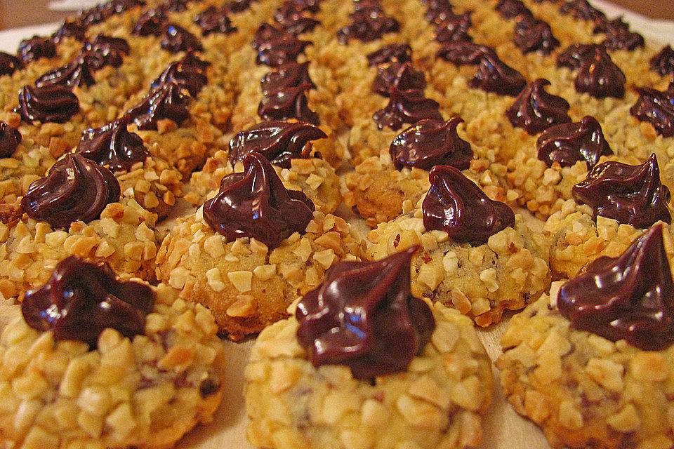 Husarenkrapfen mit Schokotupf Husarenkrapfen mit Schokotupf