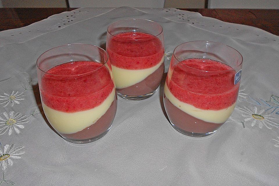 Erdbeer - Schoko - Vanille - Dessert