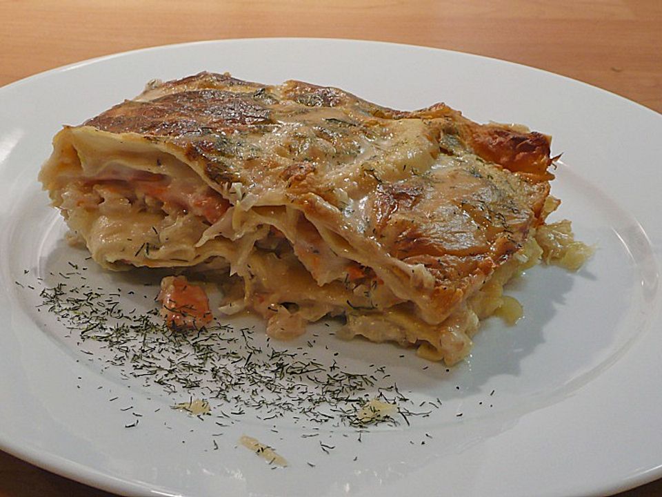 Lasagne mit Sauerkraut und Lachs von plumbum| Chefkoch