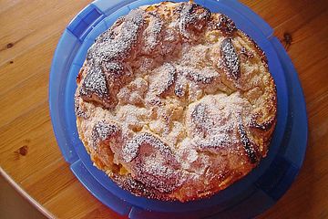 Pfirsich - Quark - Rosenkuchen
