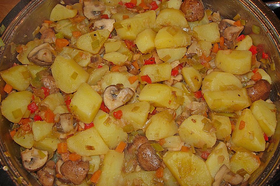 Kartoffelragout mit Hähnchenbrust