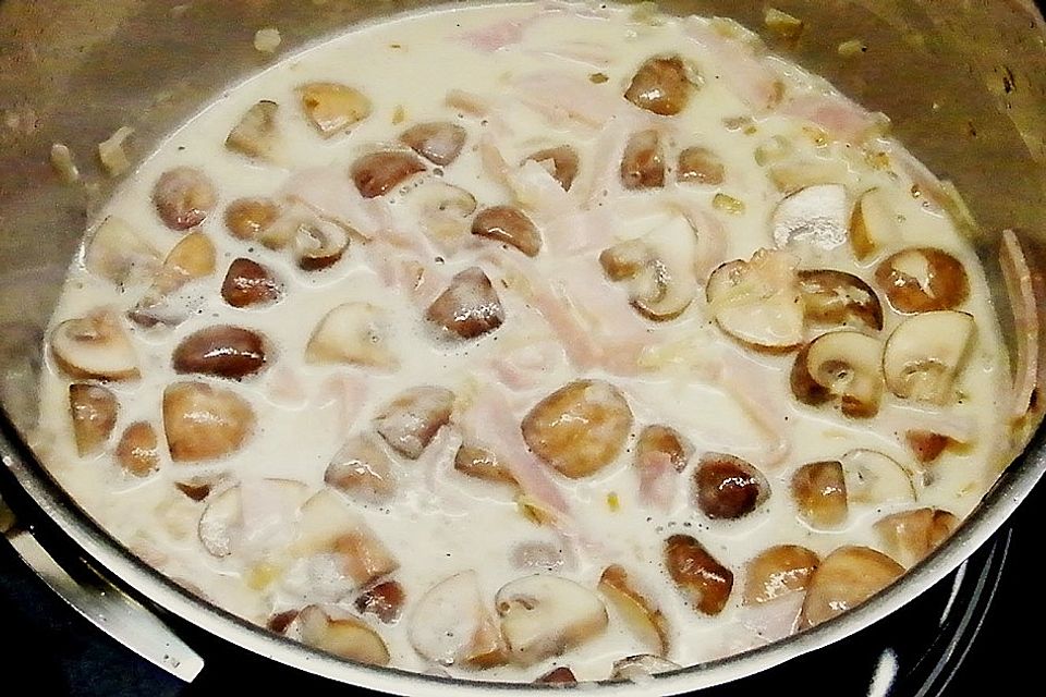 Piccata von der Pute mit Champignons