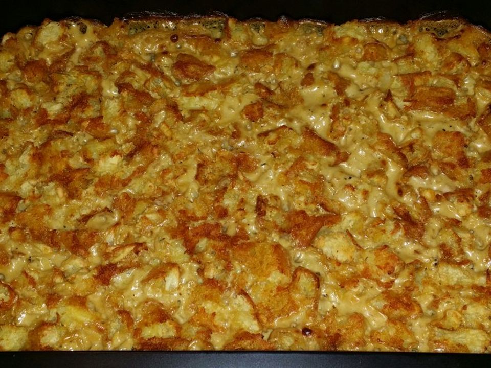 Putenschnitzel in Käse - Lauch - Sauce mit Rösti überbacken von majon38 ...