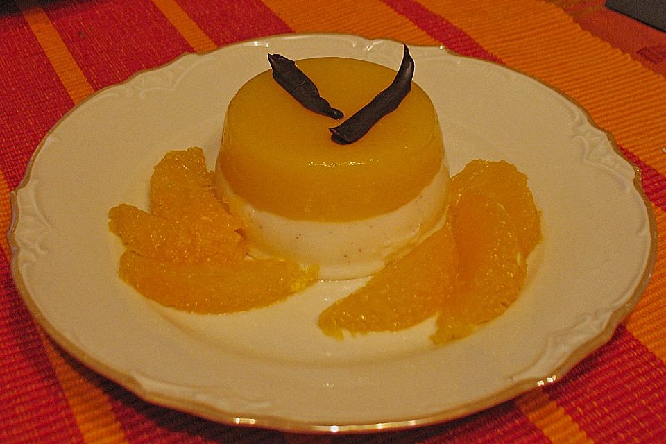 Orangen - Vanilledessert Orangen - Vanilledessert