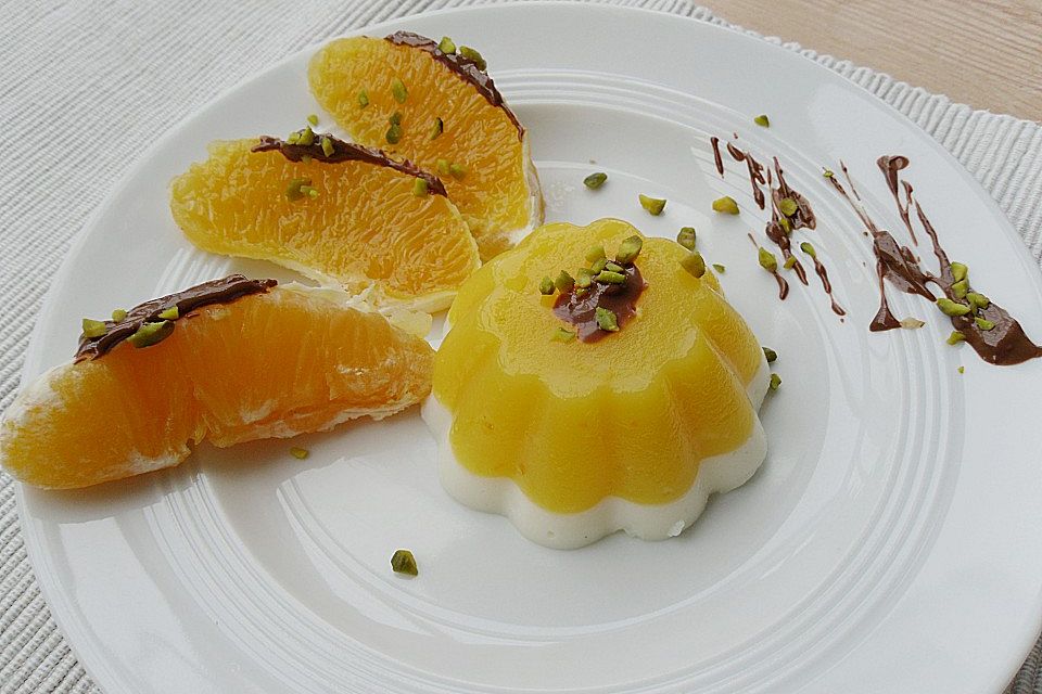 Orangen - Vanilledessert Orangen - Vanilledessert