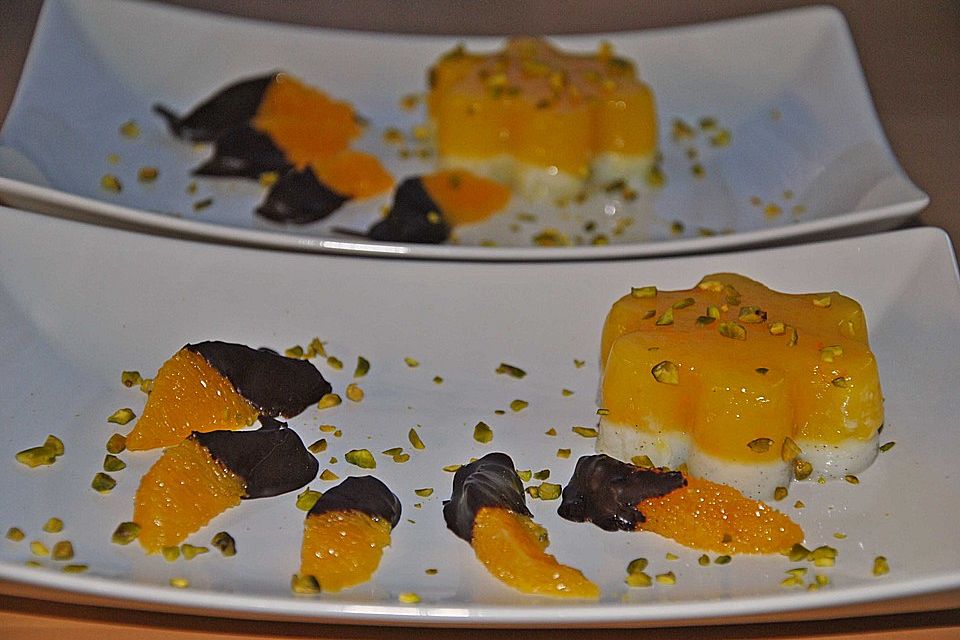 Orangen - Vanilledessert Orangen - Vanilledessert