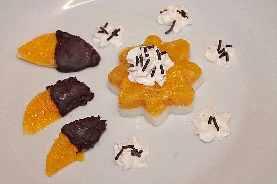 Orangen - Vanilledessert Orangen - Vanilledessert