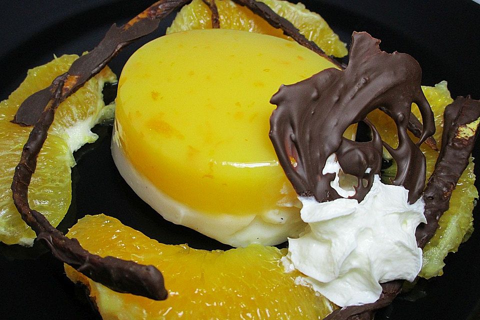 Orangen - Vanilledessert Orangen - Vanilledessert