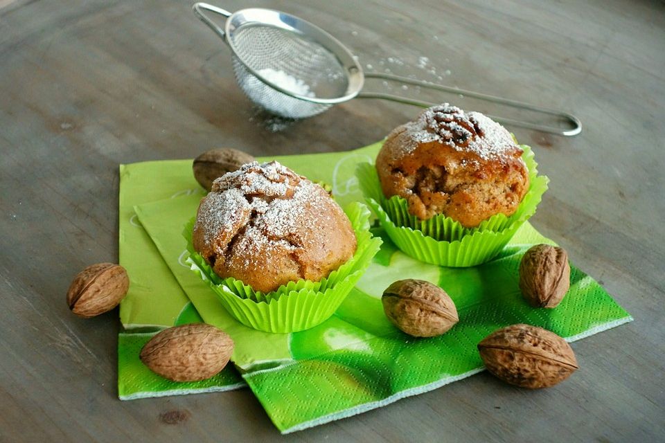 Apfel - Zimt - Walnussmuffins