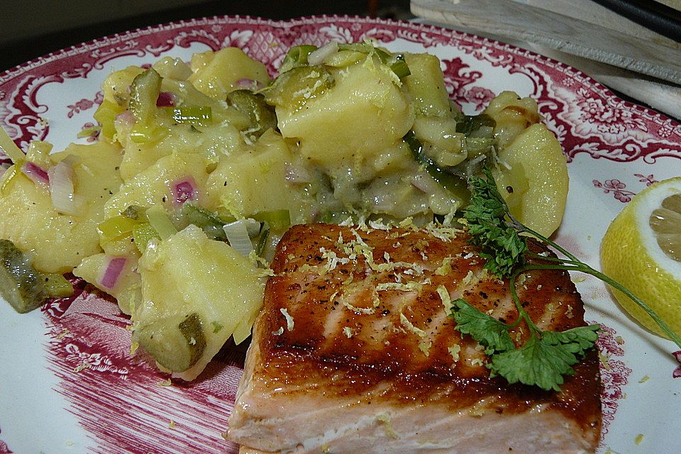 Lachs mit Kartoffelsalat