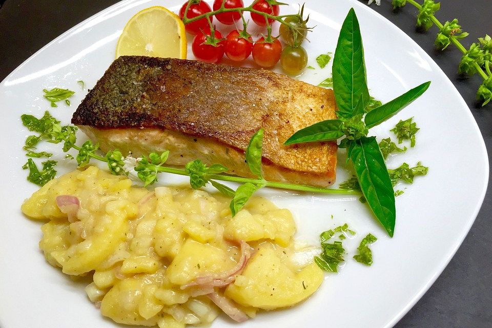 Lachs mit Kartoffelsalat