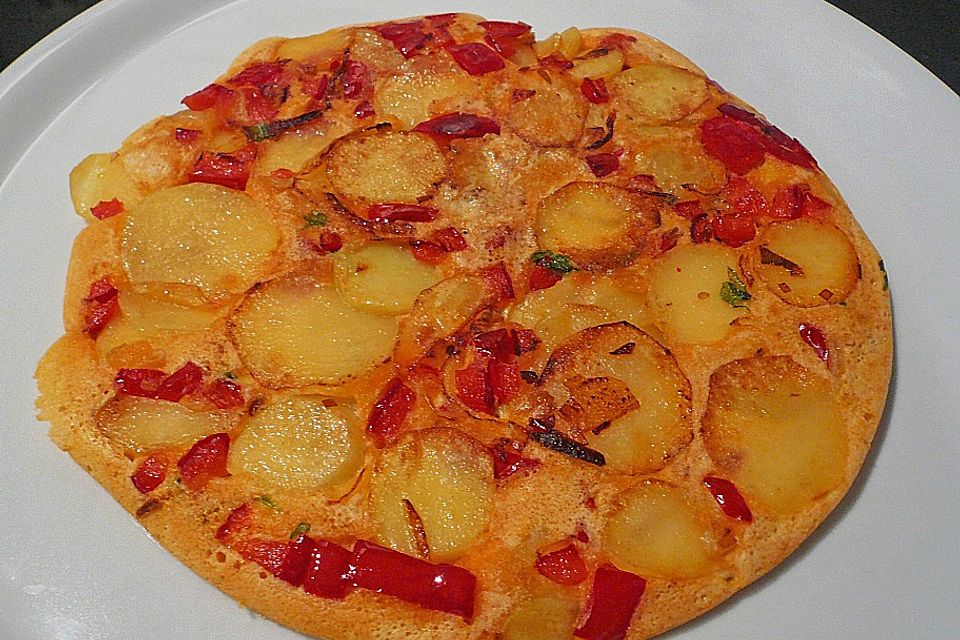 Kartoffel-Paprika-Tortilla