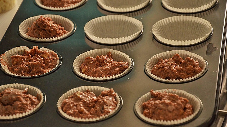 Vollkornmuffins mit Kokos und Schokolade ohne Ei von chrizzle3