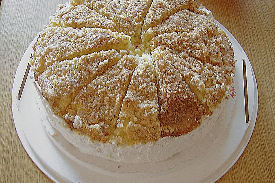 Apfel - Kokos - Sahnetorte