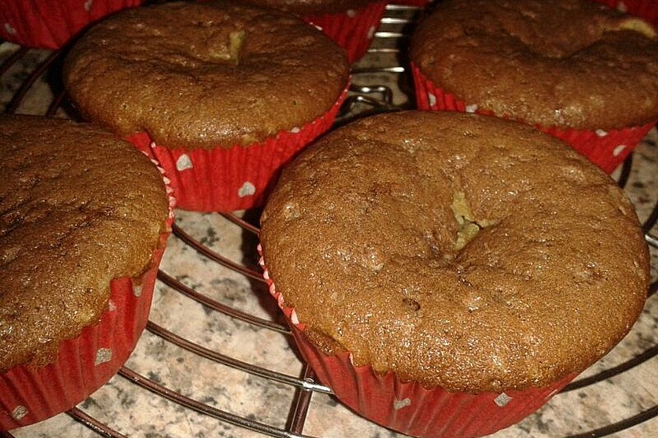 Schokoladen - Muffins mit Erdnussbutterkern