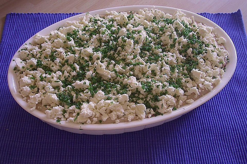 Stupsis Schichtsalat Tomaten - Zwiebel - Feta