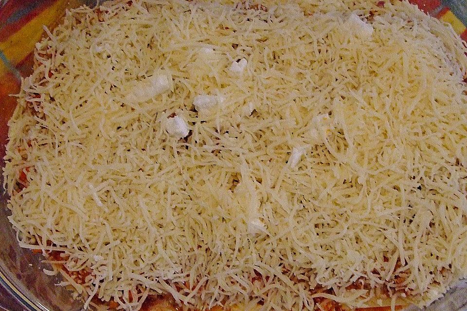 Möhren - Hack - Lasagne mit Schafskäse