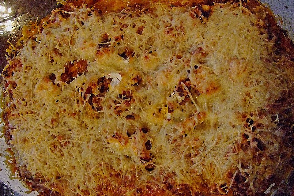 Möhren - Hack - Lasagne mit Schafskäse