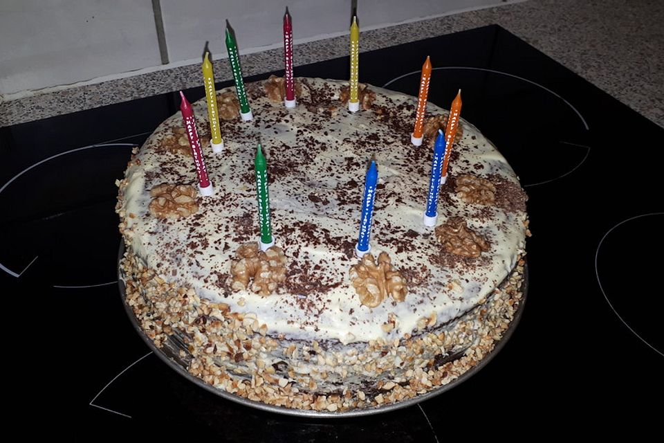 Schweizer Haselnuss - Schokoladen - Torte