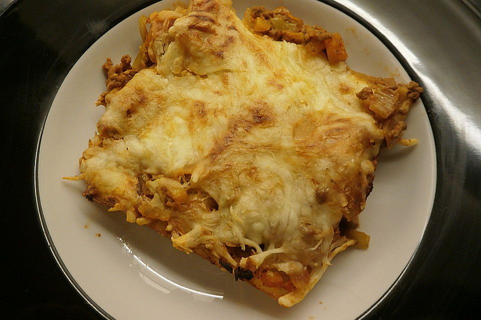 Hackfleisch - Lauch - Lasagne