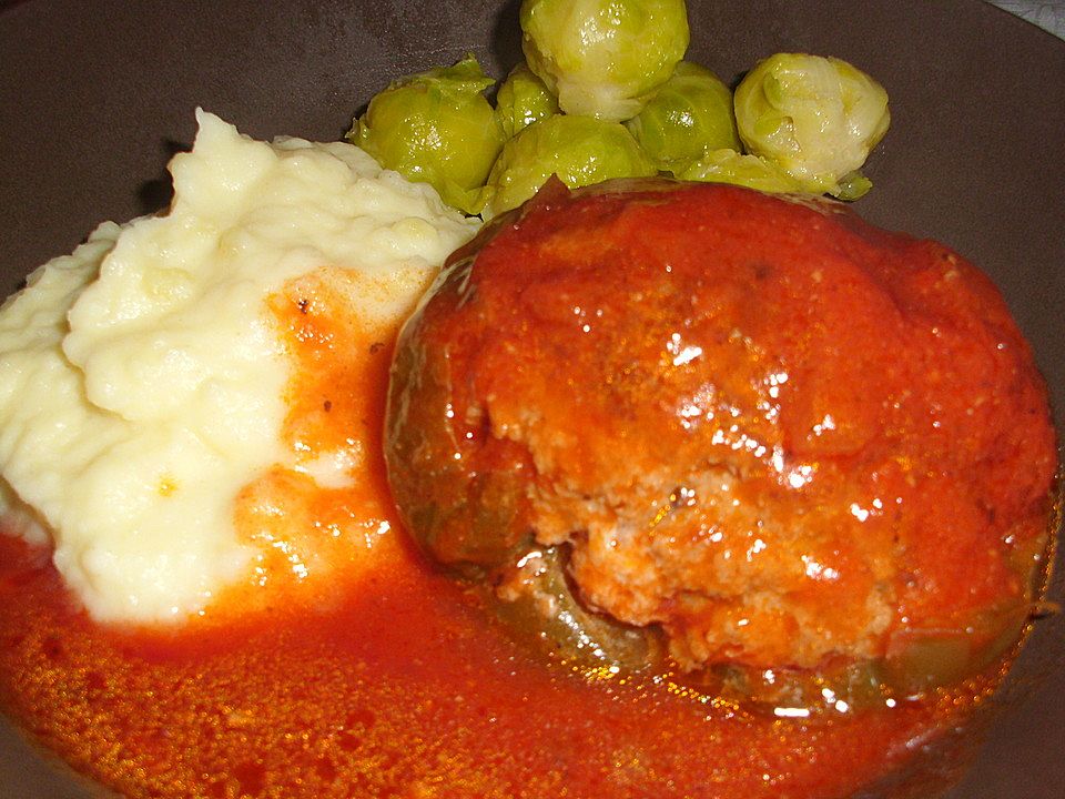 Gefüllte Paprika mit Tomatensauce von hobbyköchin2603| Chefkoch