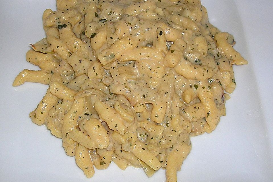 Apfel-Zwiebel-Spätzle