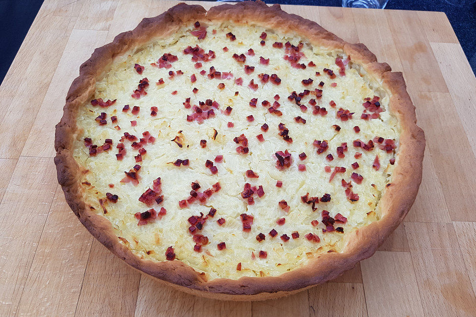 Elsässer Zwiebelkuchen nach Oma Liese