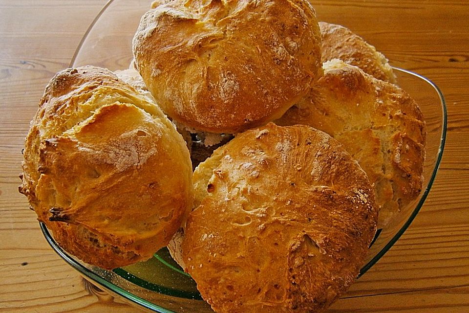 Kartoffel - Rosenbrötchen mit Dinkel