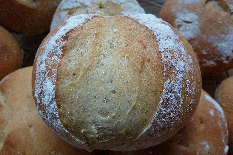 Kartoffel - Rosenbrötchen mit Dinkel