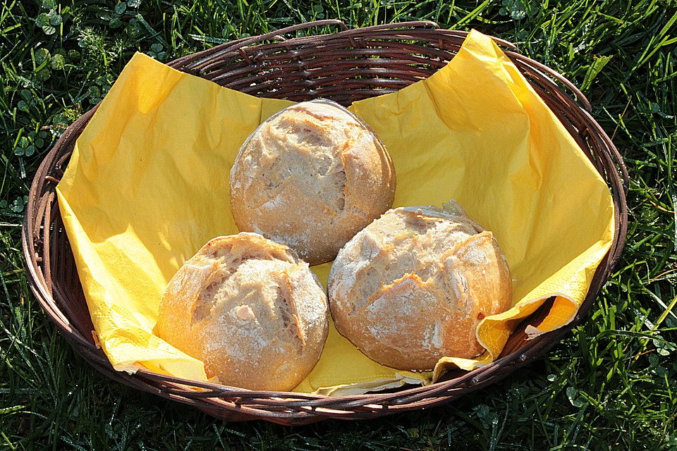 Kartoffel - Rosenbrötchen mit Dinkel