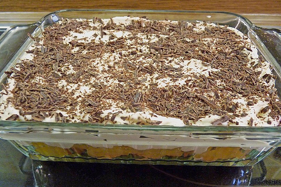 Roros Apfel - Tiramisu mit Marzipan - Mascarpone - Creme