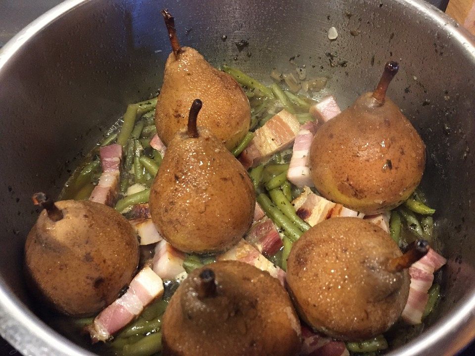 Birnen, Bohnen und Speck mit Bouillon - Kartoffeln von Fiefhusener ...