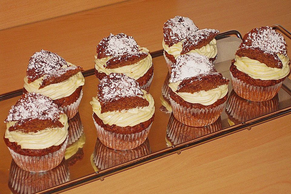 Schokoladige Schmetterlingscupcakes