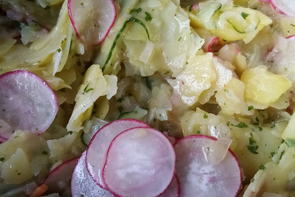 Schneller Kartoffel - Radieschen - Salat