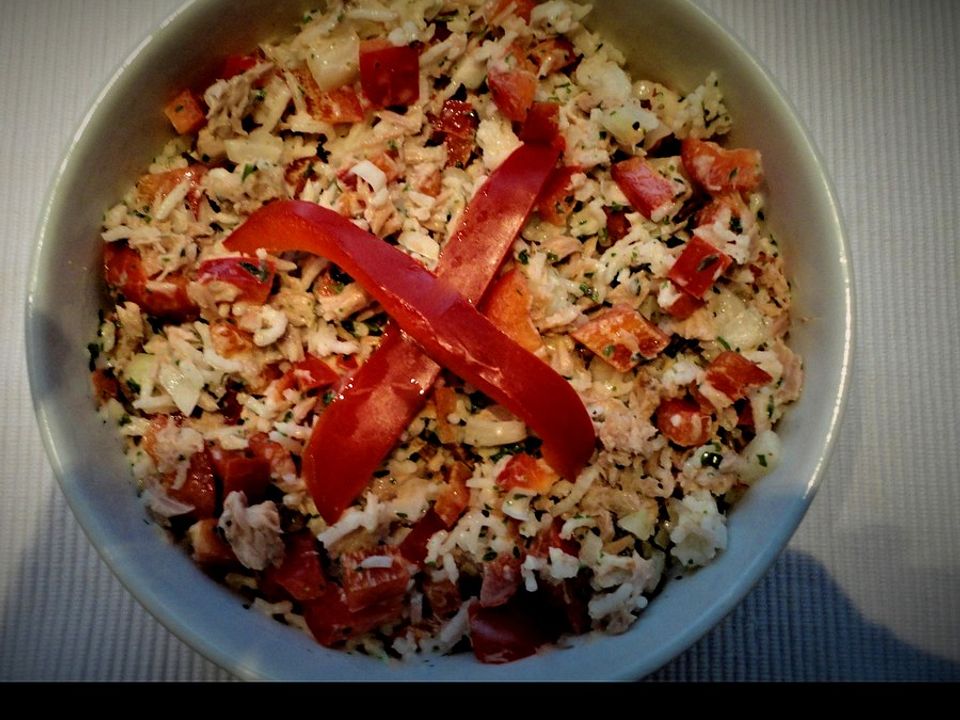 Thunfisch - Reissalat mit Paprika von chrisoma| Chefkoch