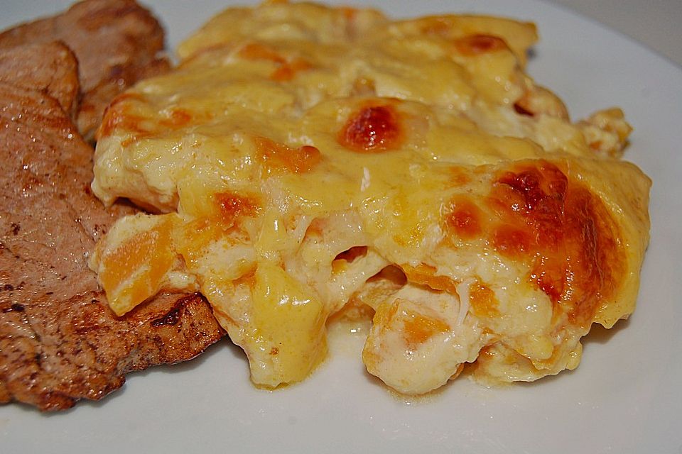 Süßkartoffelgratin