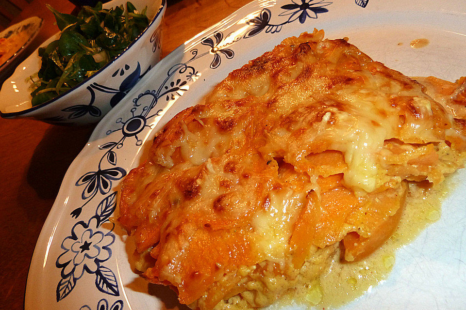 Süßkartoffelgratin