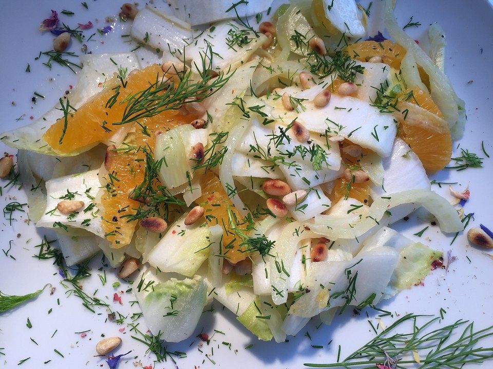 Salat vom Fenchel, Chicoree und Orange von Fiefhusener| Chefkoch