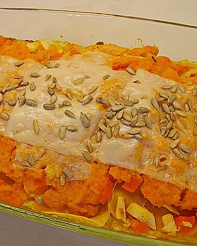 Karotten - Apfel - Lasagne