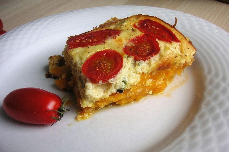 Kürbis-Polenta-Auflauf