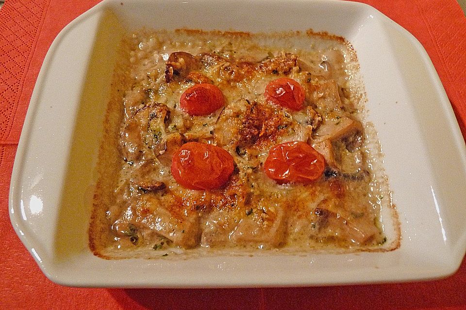 Kleines Pilzgratin