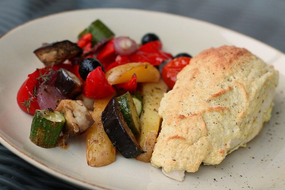 Hähnchenbrustfilets mit Senfkruste