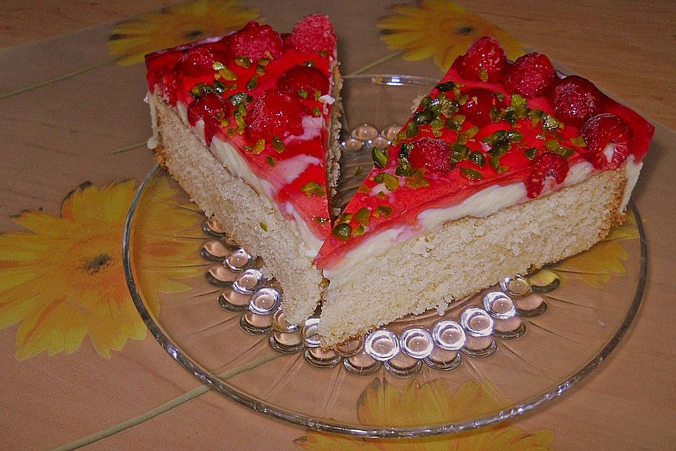 Sommerliche Beeren - Puddingtorte