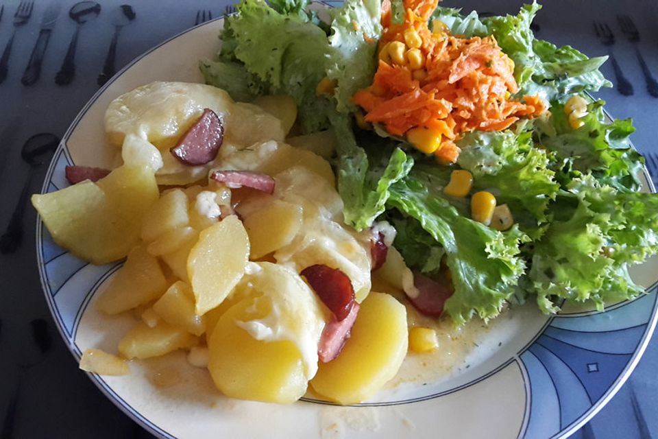 Chorizo - Kartoffeln mit Raclettekäse