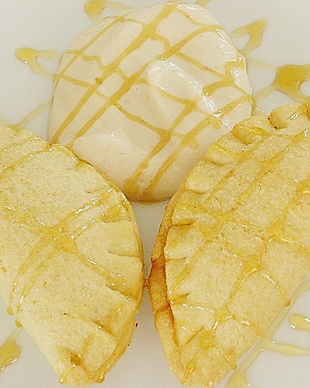 Frischkäse - Taschen mit Honig