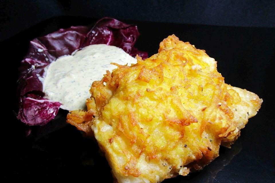 Welsfilet in Kartoffelkruste