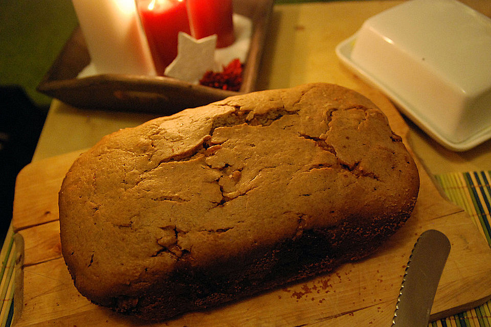 Zimt - Krokantkuchen aus dem Brotbackautomaten