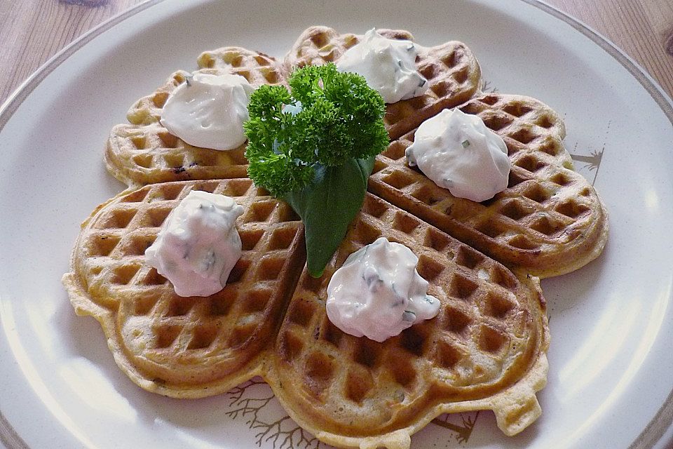 Knusprige Waffeln mit Maismehl