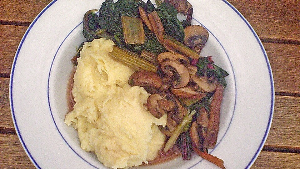 Mangold Mit Gebratenen Champignons Von Vanzi7mon Chefkoch