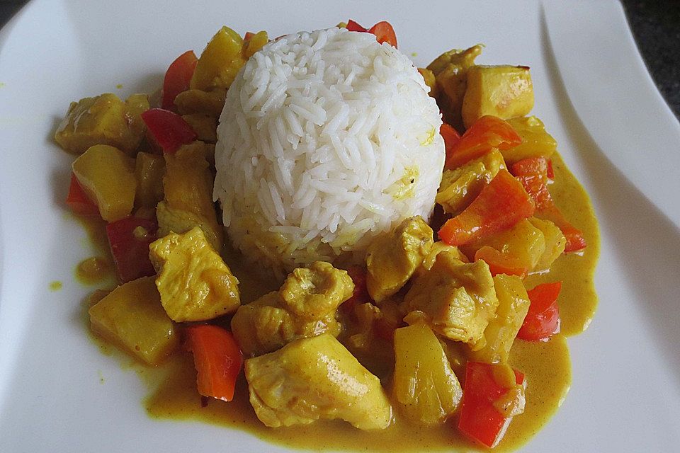 Fruchtiges Hühnchencurry